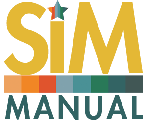 SIM-manualens logotyp
